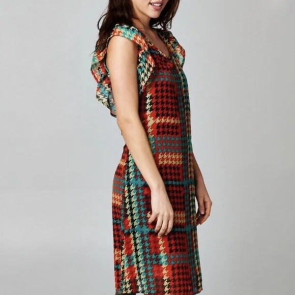 Women's Dress. Size XL. Red/Green Christine Brand - Picture 4 of 9